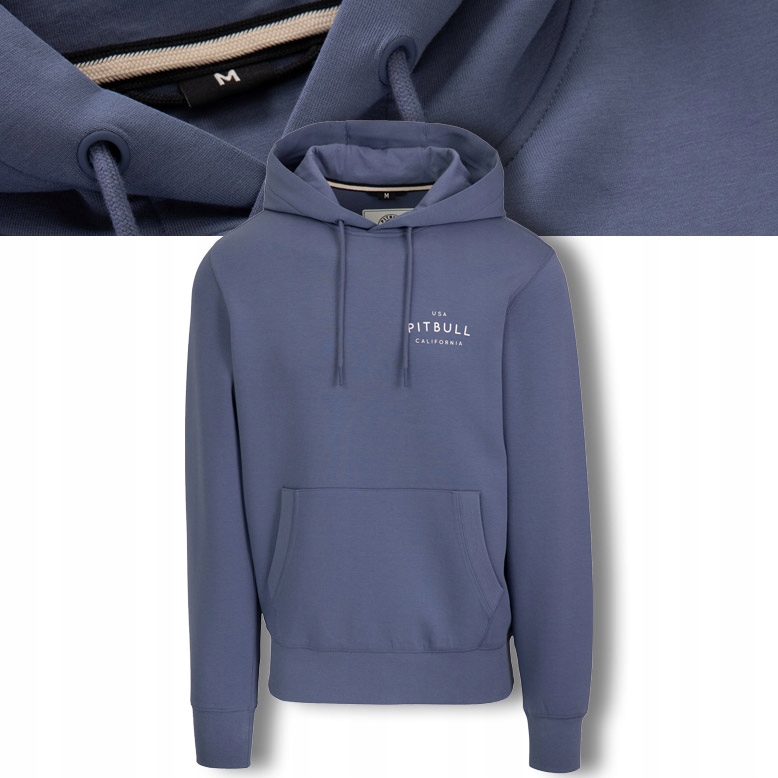 Pánská Mikina s kapucí Pitbull Mikina S Klokaní Kapsou Basic Sampson Pohodlná