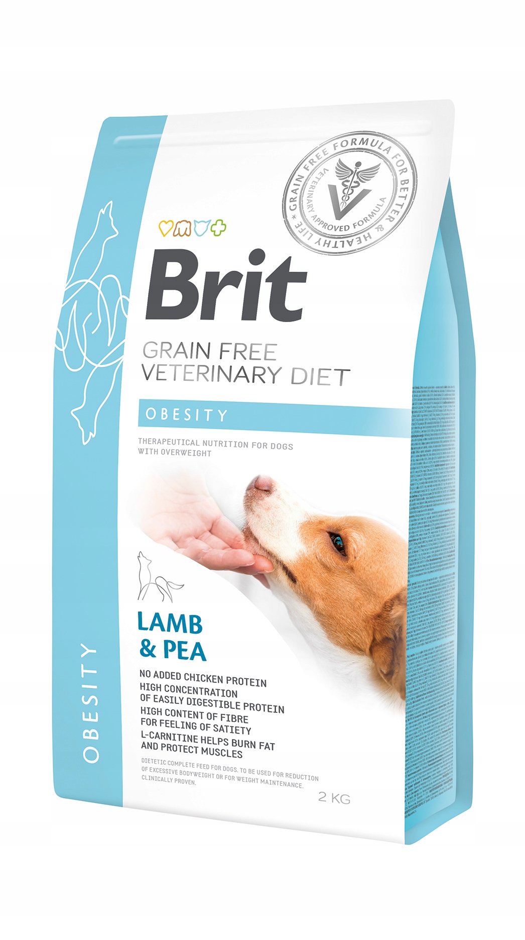 Levně Brit veterinary Brit Grain Free Veterinary Diet Dog Obesity Jehněčí s gro