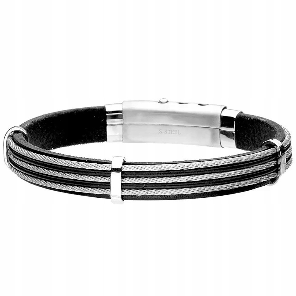 Pánský náramek Manoki Kůže 21 cm