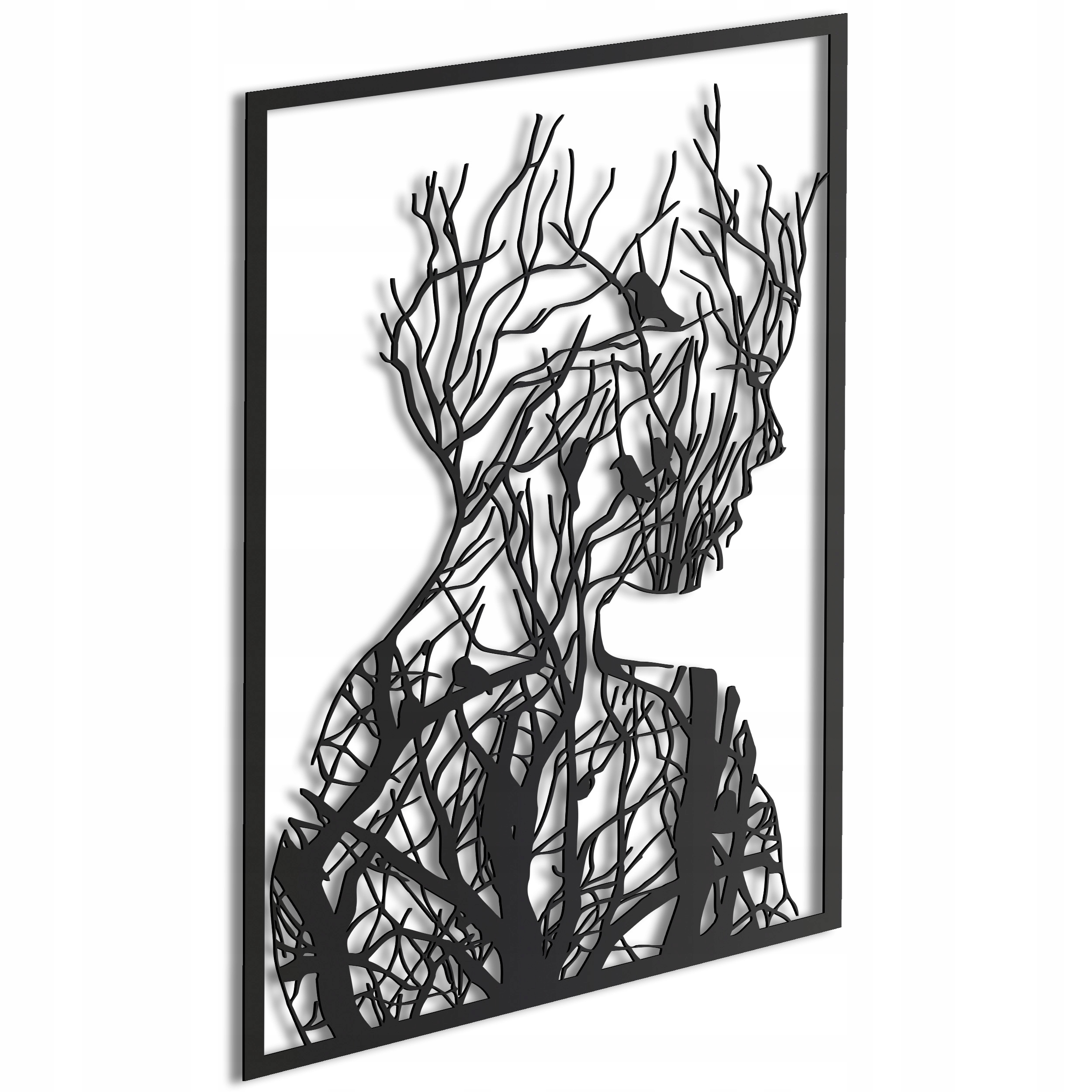 Dřevěný 3D obraz Strom ve stylu loftu Nástěnná Dekorace Dárek