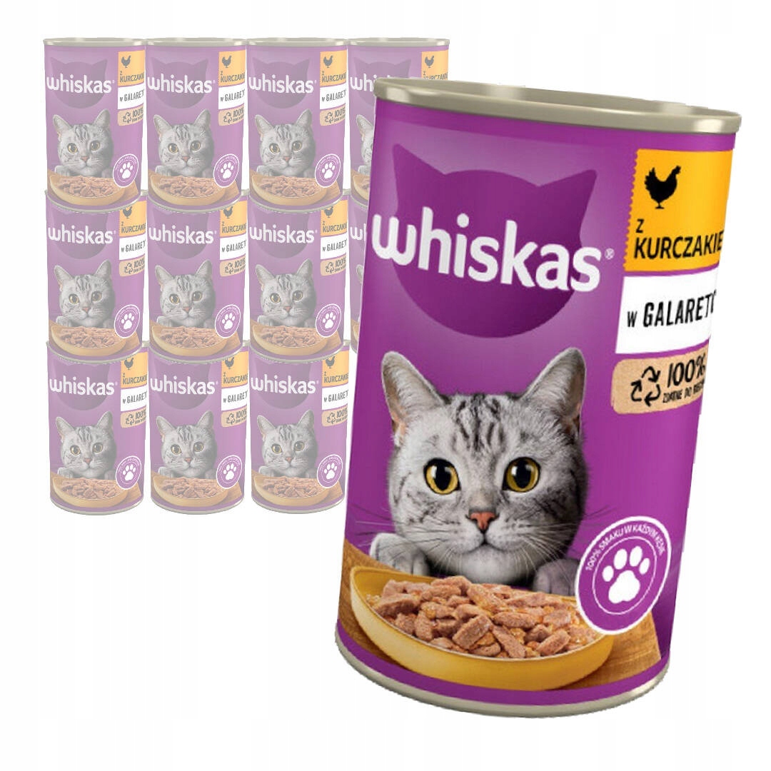 Levně Whiskas Adult Kuře V Želé Krmivo 12x400 g