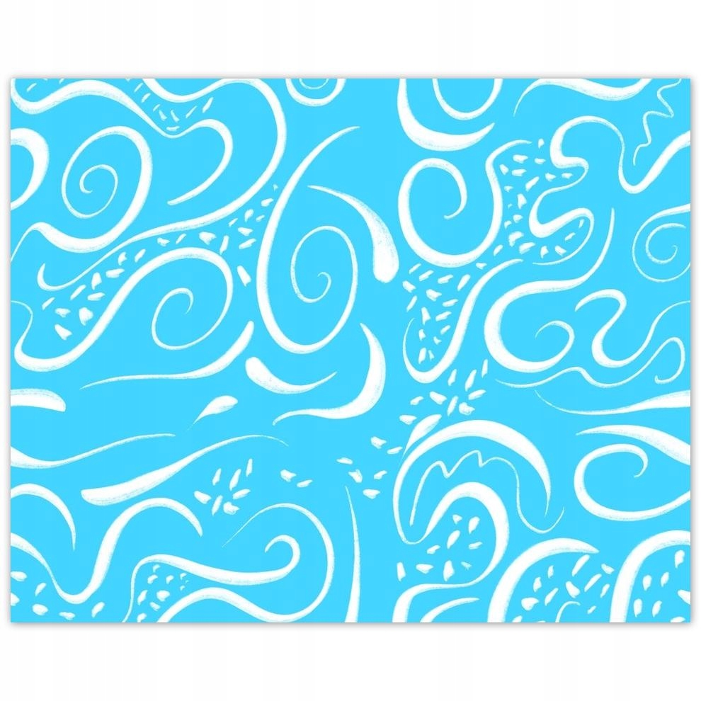 

Plakat 50x40 Błękitne mazaje