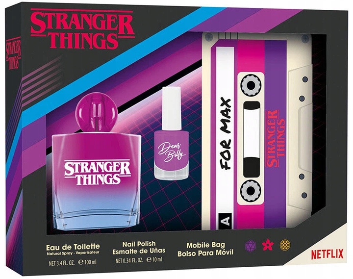 Netflix Stranger Things Zestaw woda toaletowa lakier do paznokci