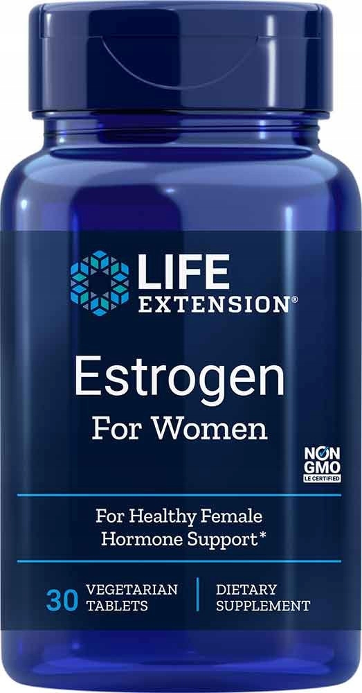 Estrogen dla kobiet hormonalny balans menopauza 30 tabletek Life Extension