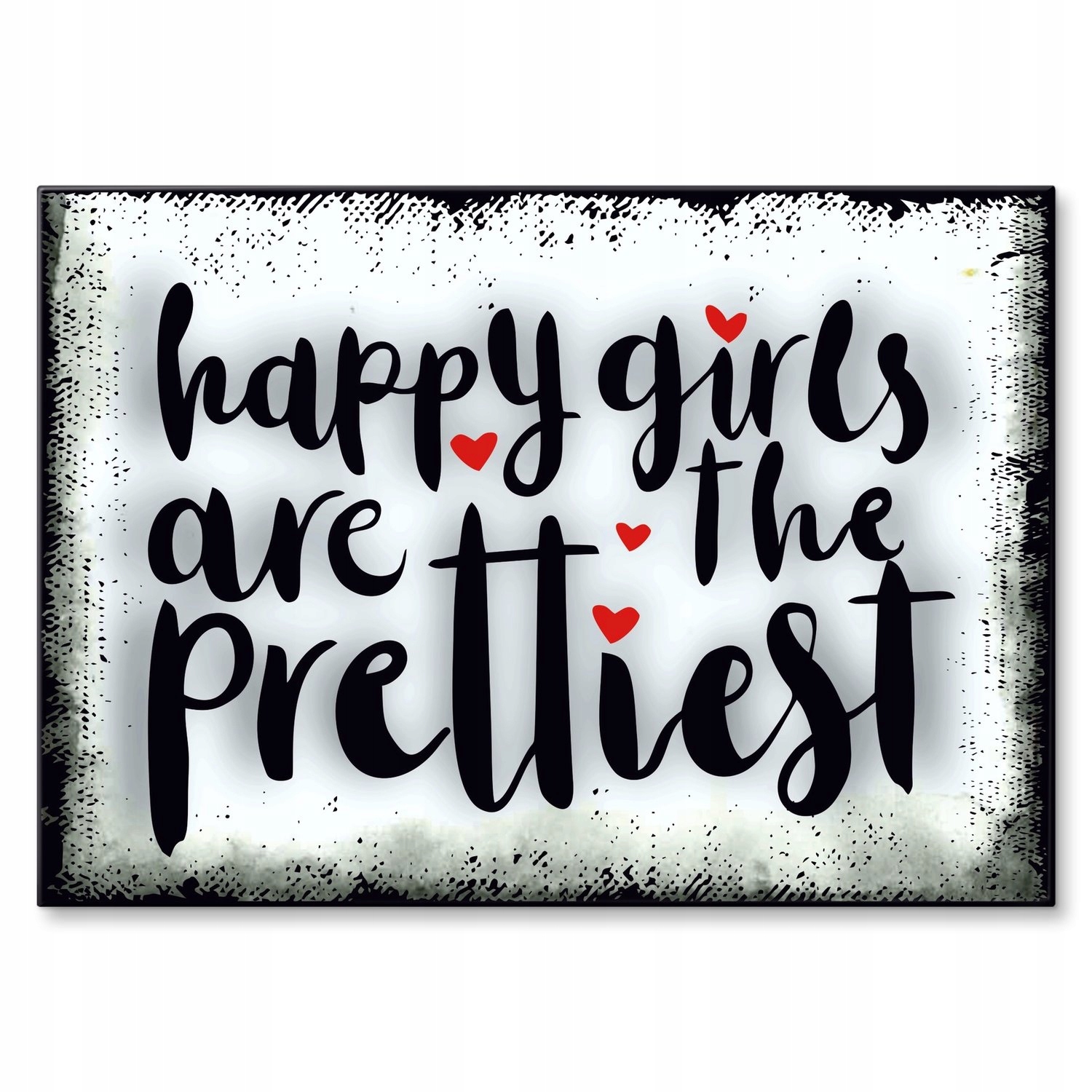 Kovový plakát happy girls are prettiest Szyld Plech 30 x 42 cm Dárek