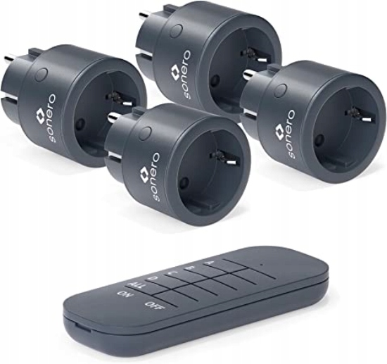 Elektrická Zásuvka Sonero černá