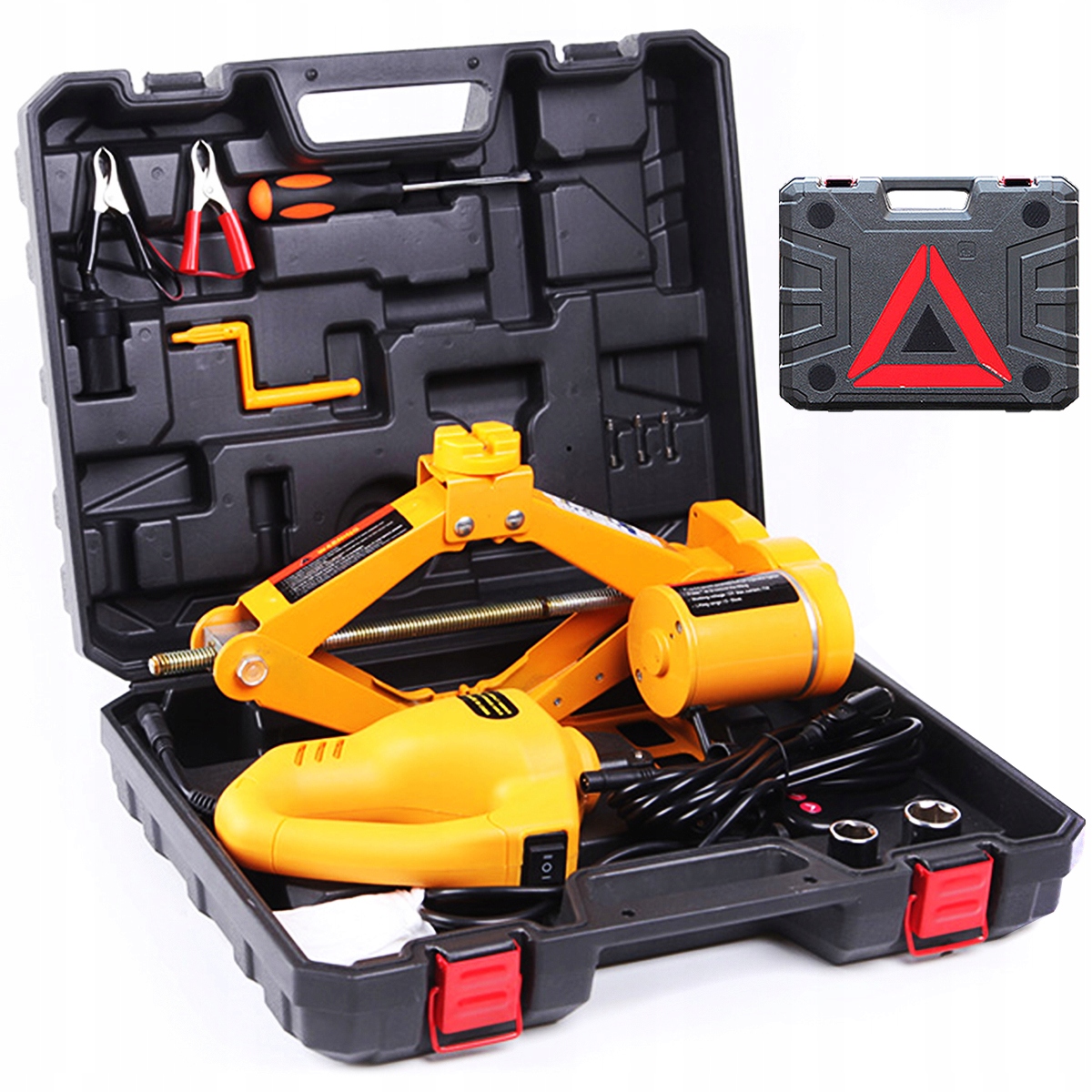 Automobilový Lichobežníkový Zdvihák S Hydraulickým Zdvihákom 12V 2T Kľúč Na Kolesá