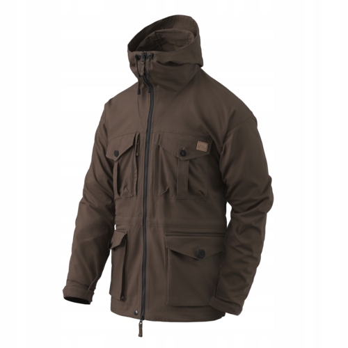 Bunda s kapucí Helikon Sas Smock Duracanvas Earth Brown vel. S