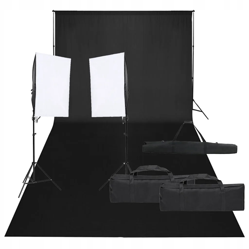 Zestaw Fotograficzny Studio 5500K LED, 40x60 cm, czarny