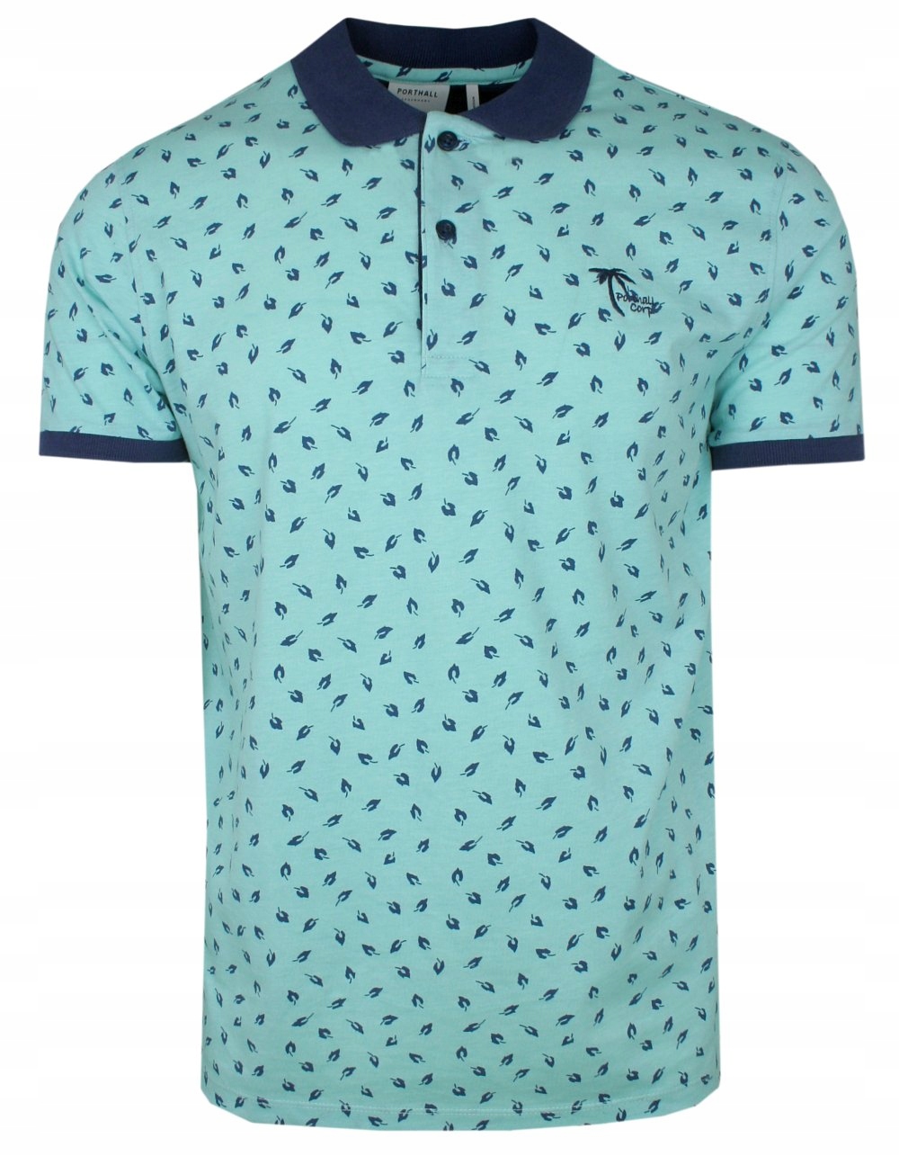 Tyrkysové Polokošile s lístky, velikost M