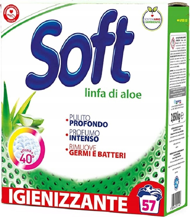 

Soft Aloe Aloes Proszek 57 Prań 2.850 kg Włoski