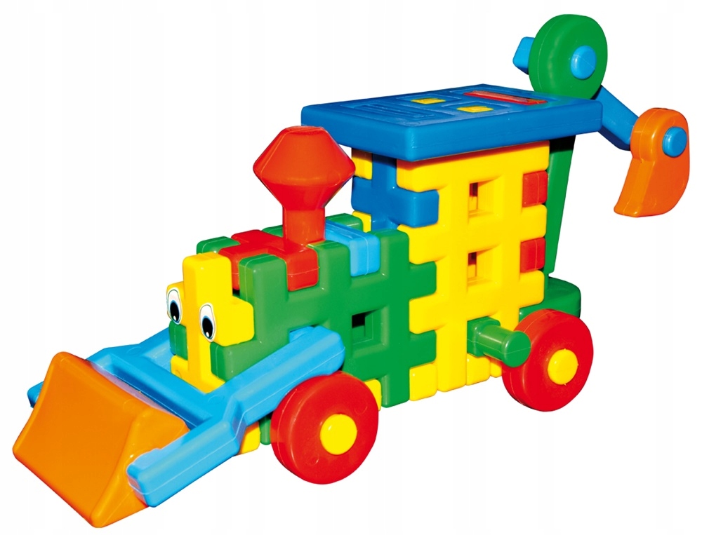 WAFLE MIX 80 EL. KLOCKI KONSTRUKCYJNE KOSTKA PRZESTRZENNE Liczba elementów 80