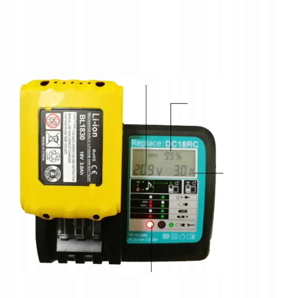 ŁADOWARKA DC18RC do baterii 14,4V-18V Marka bez marki