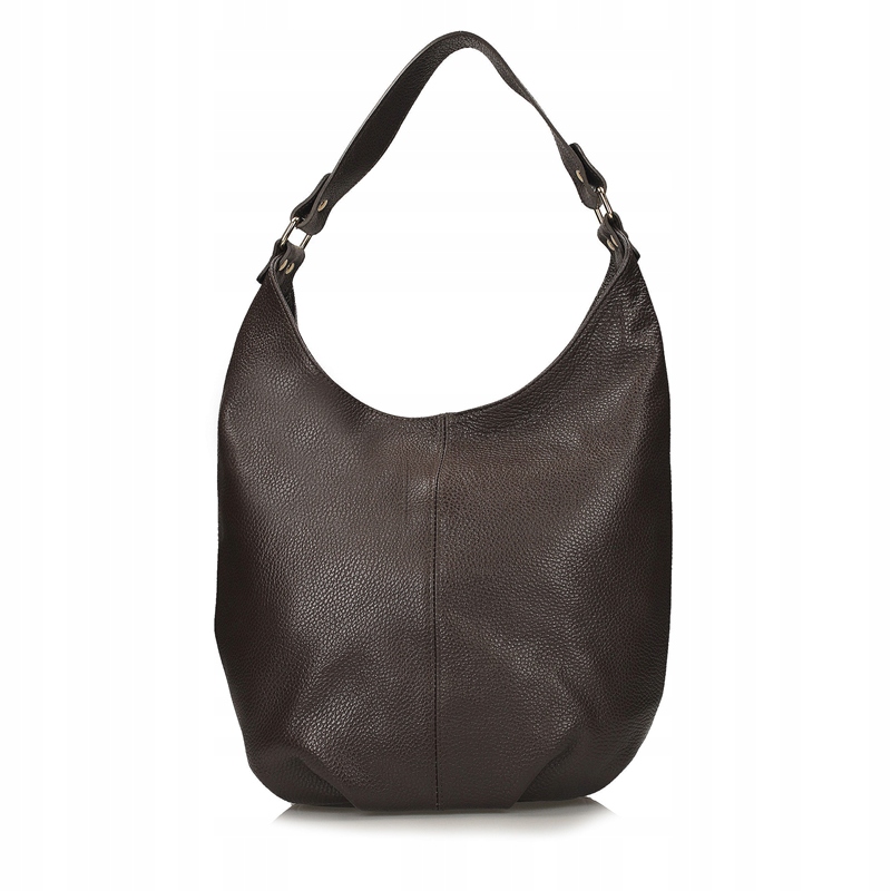 Dámská kožená taška z lícové kůže Prostorná městská hnědá F118