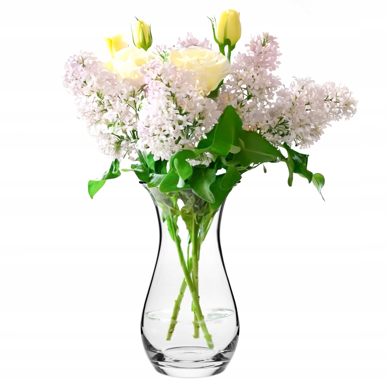 Vysoká rozkládací váza Home Krosno 27 cm skleněná, ručně vyrobená, originální klasika