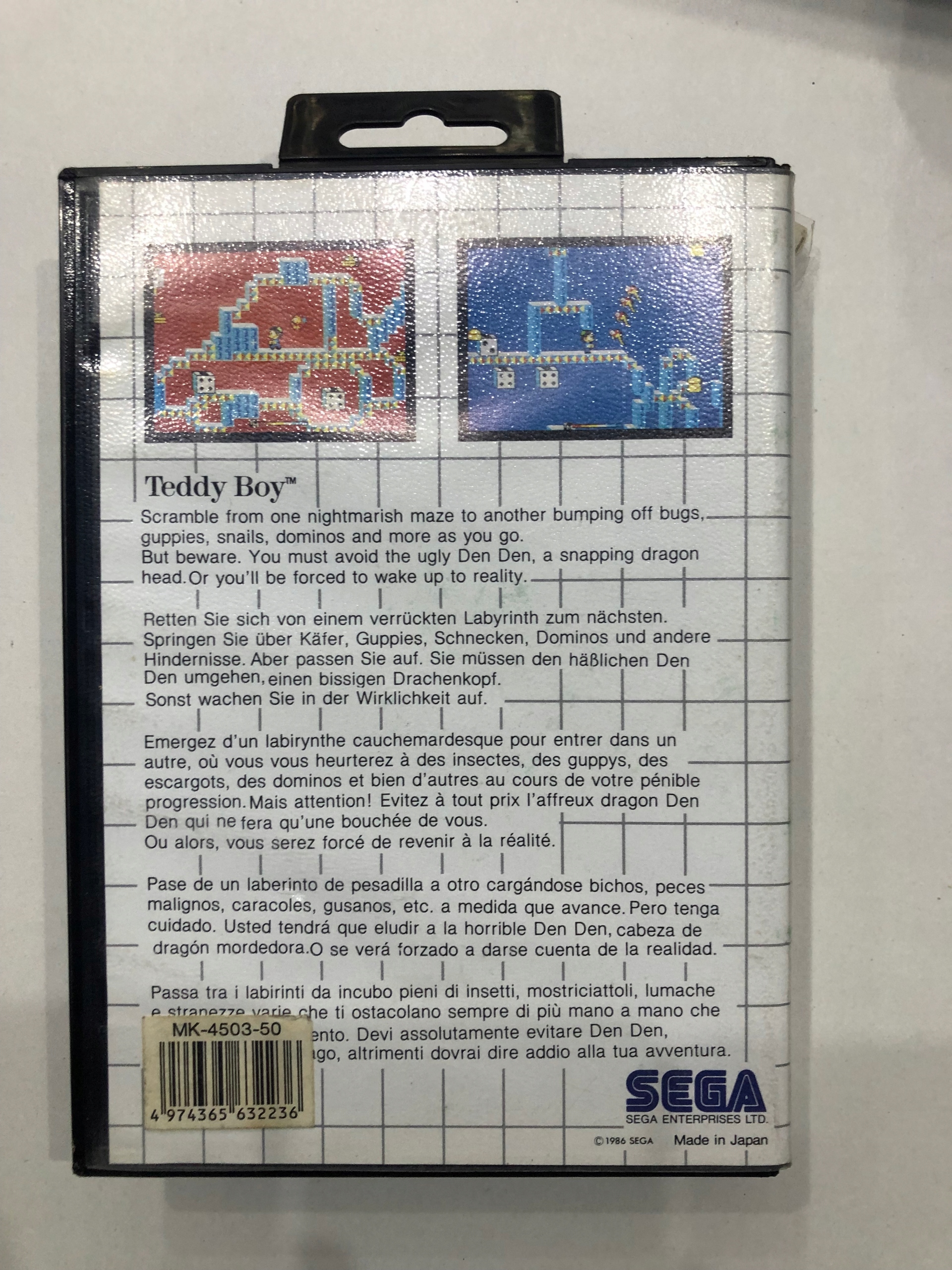 Gra Sega Master System Teddy Boy Producent SEGA