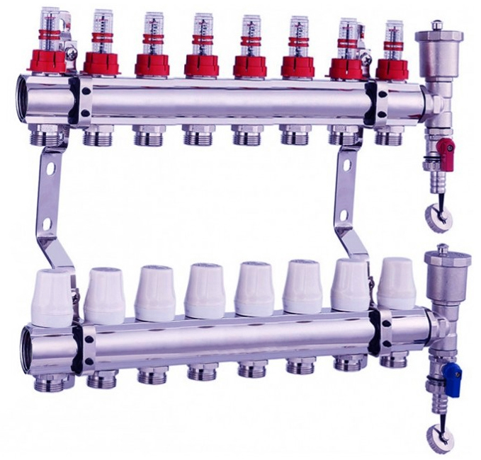 Rozdělovač pro podlahové vytápění podlahy 8