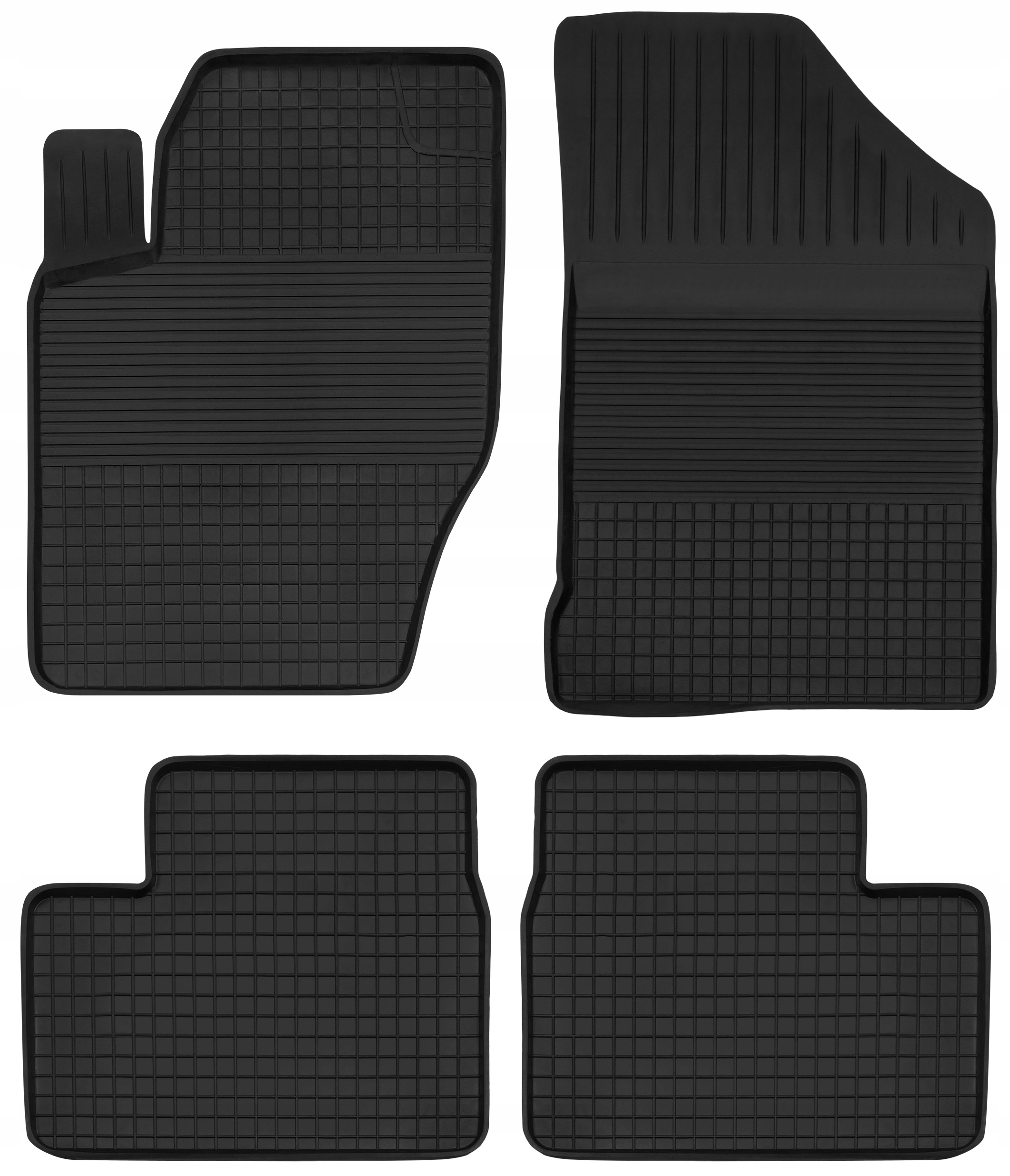 Килимки резинові з кріпленням до DACIA LOGAN МЦВ I 04-