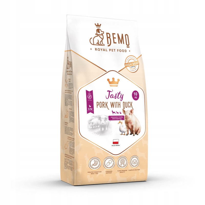 Levně Bemo Tasty Vepřové s kachnou S/m 10 kg