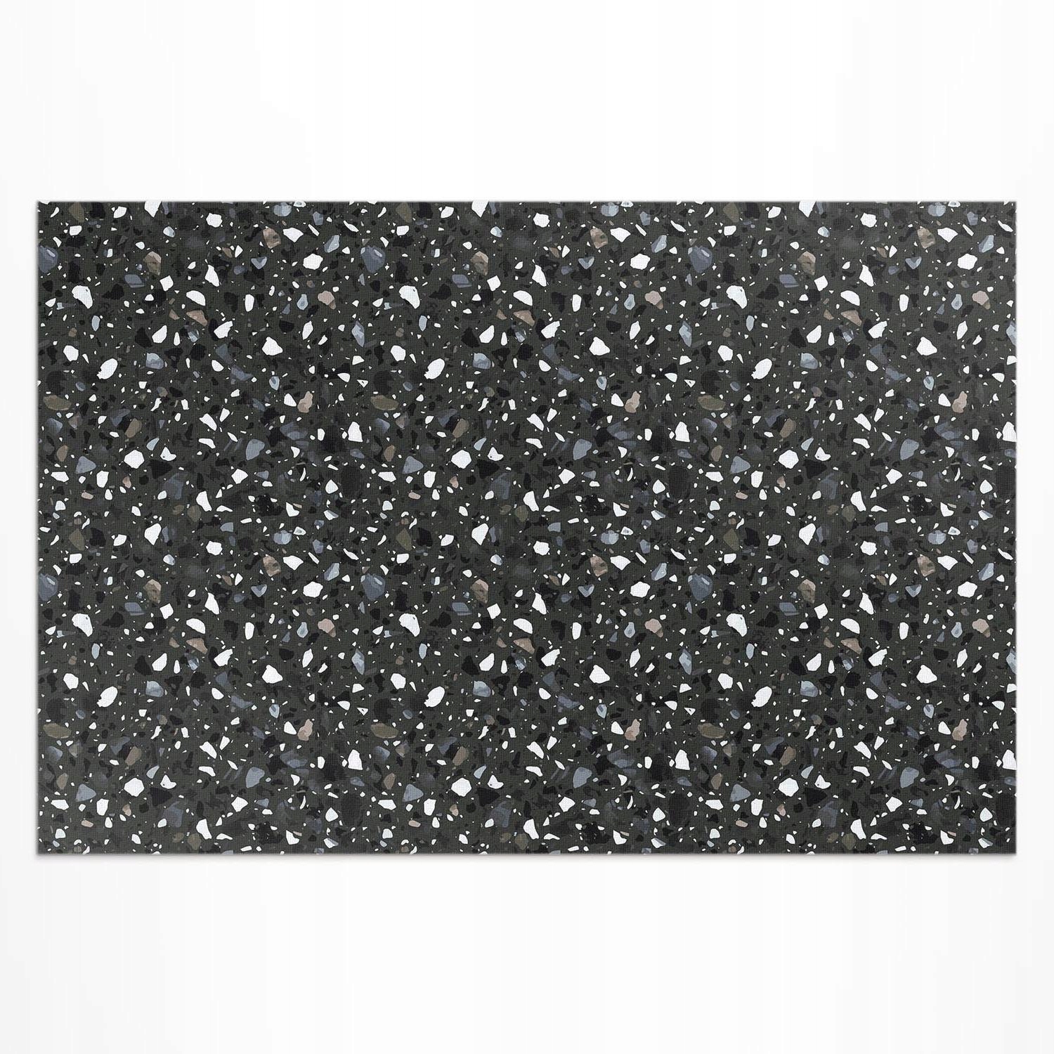 Balkónový Uv vinylový koberec Rozmer: 180 x 120 cm, tmavý ozdobný kameň