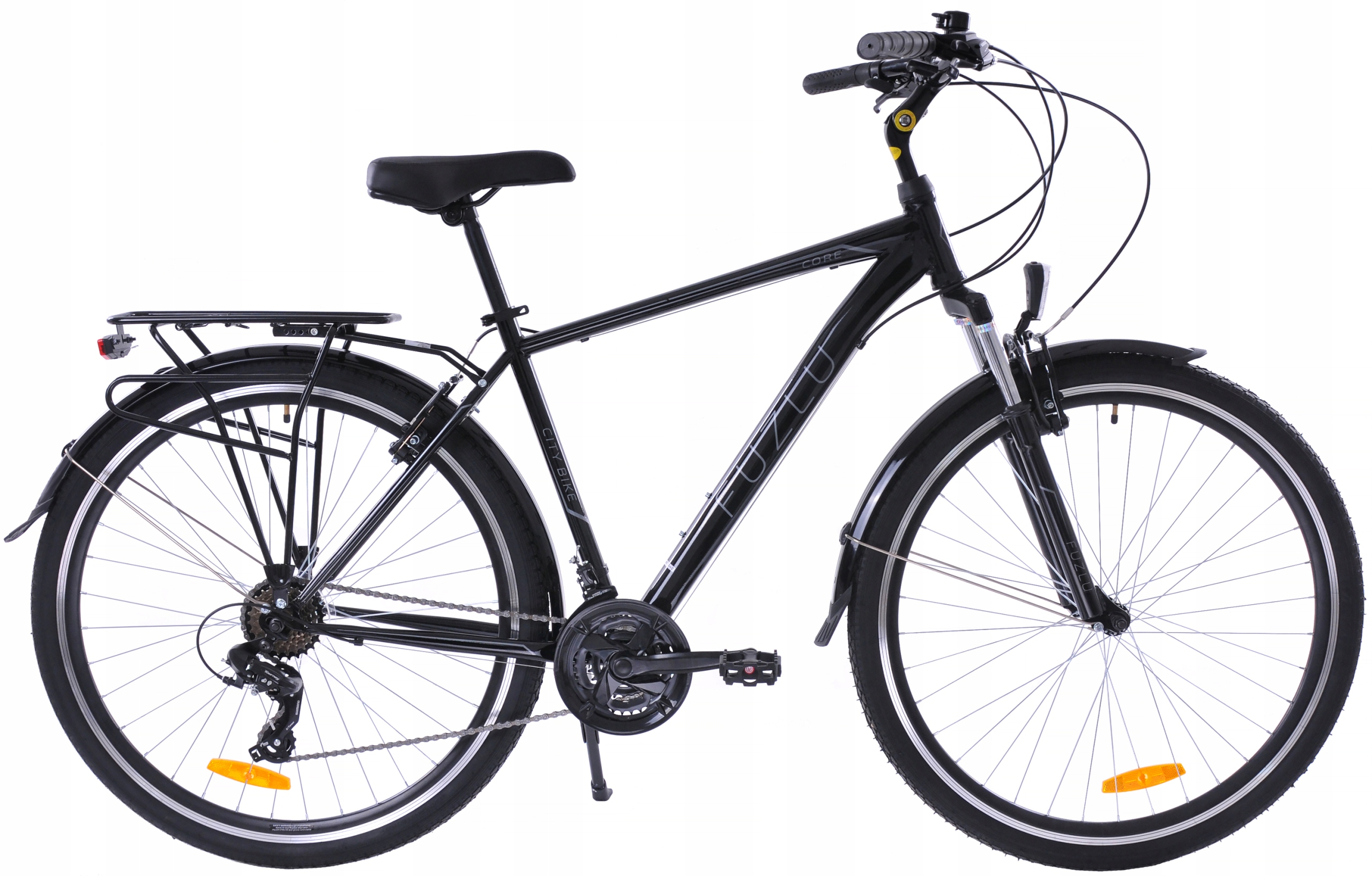 Rower trekkingowy 28 Fuzlu Core Men (20'') czarno-srebrny połysk