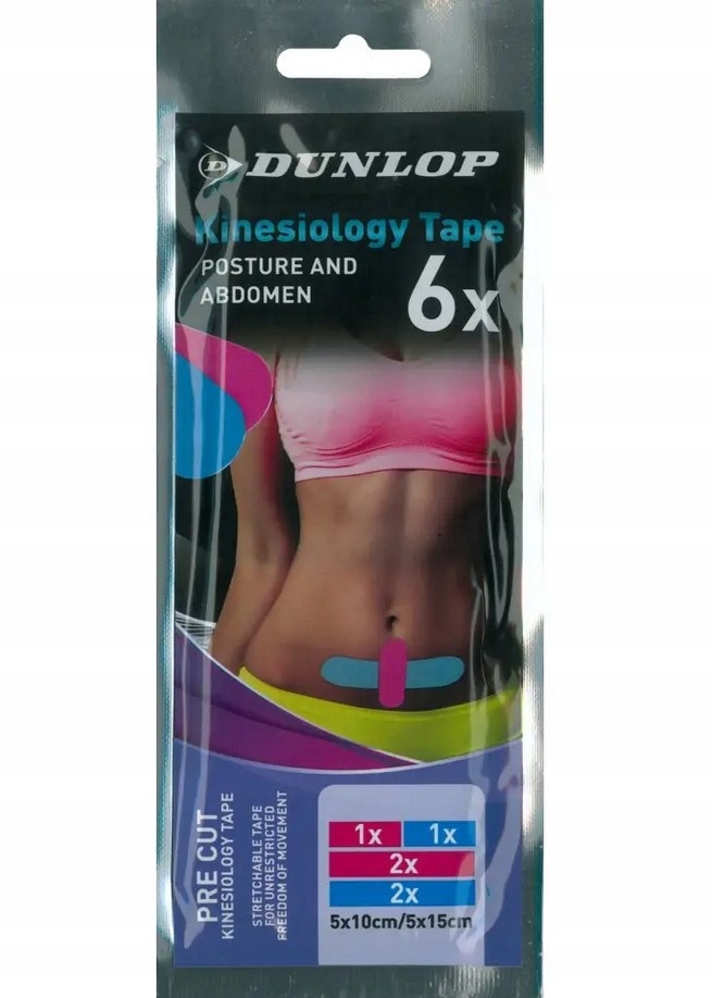 

Taśma Tejpy kinesio tape postawa brzuch 6szt