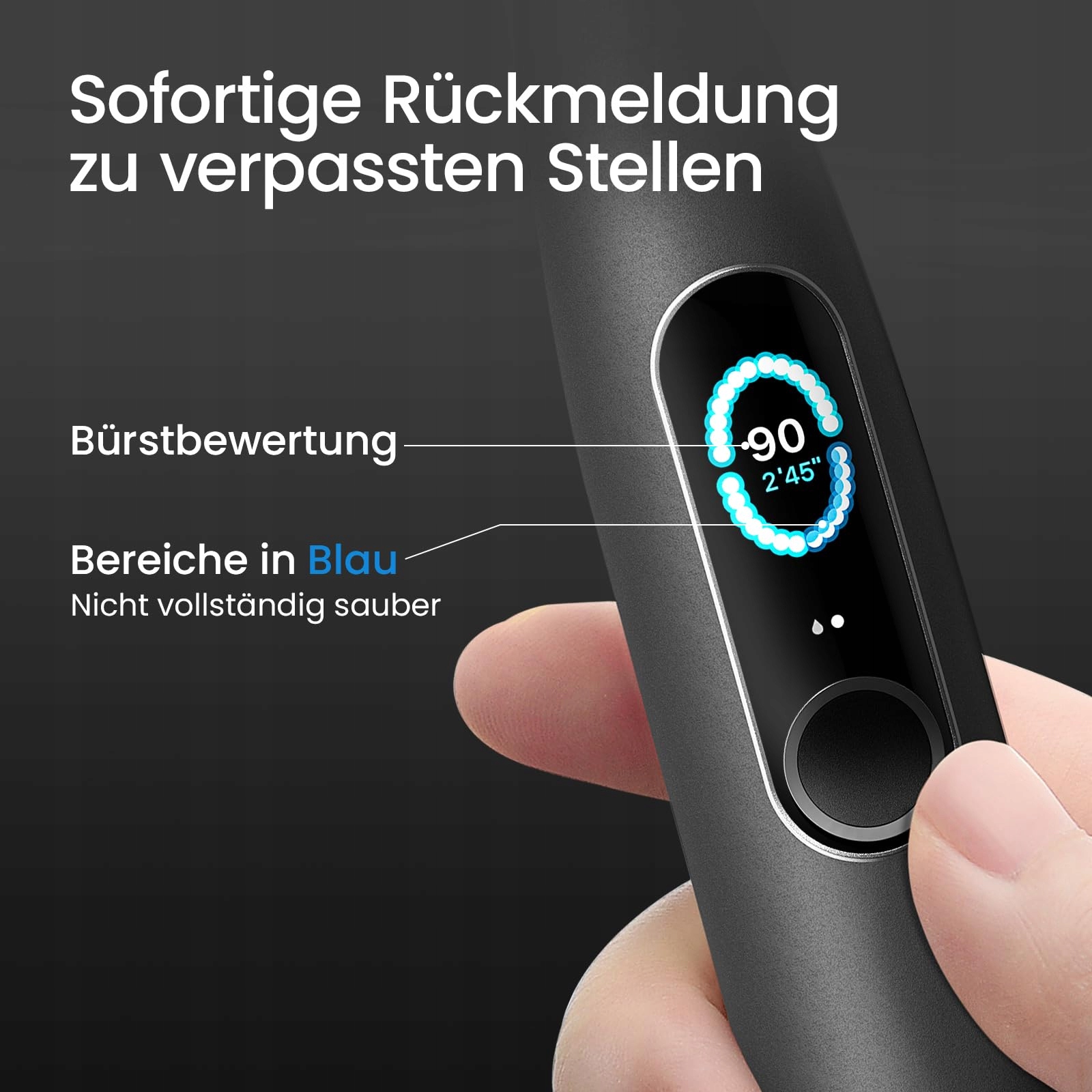 OCLEAN Zestaw Szczoteczka Soniczna X Series Pro Elite 7 Główki Etui Uchwyt — miniatura 2