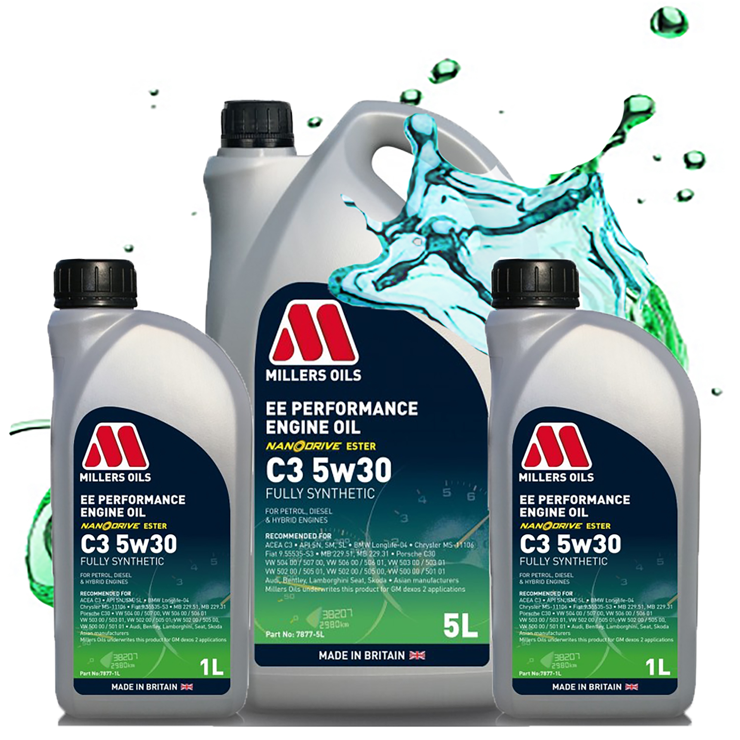 Syntetický Motorový Olej Millers Oils Ee Performance C3 5W30 Estery 7L