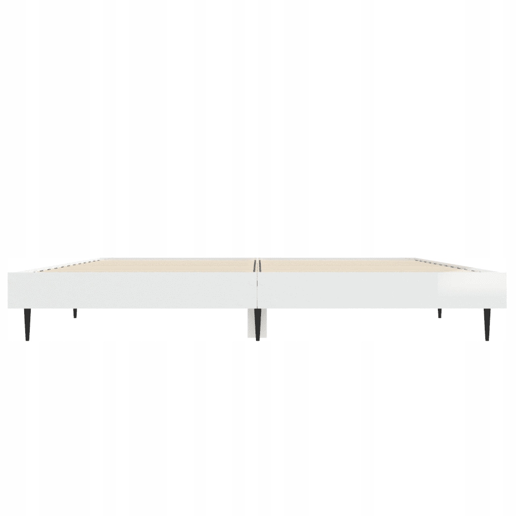 Rama łóżka, biała, połysk, 120x190 cm, materiał dr Regulacja bez regulacji