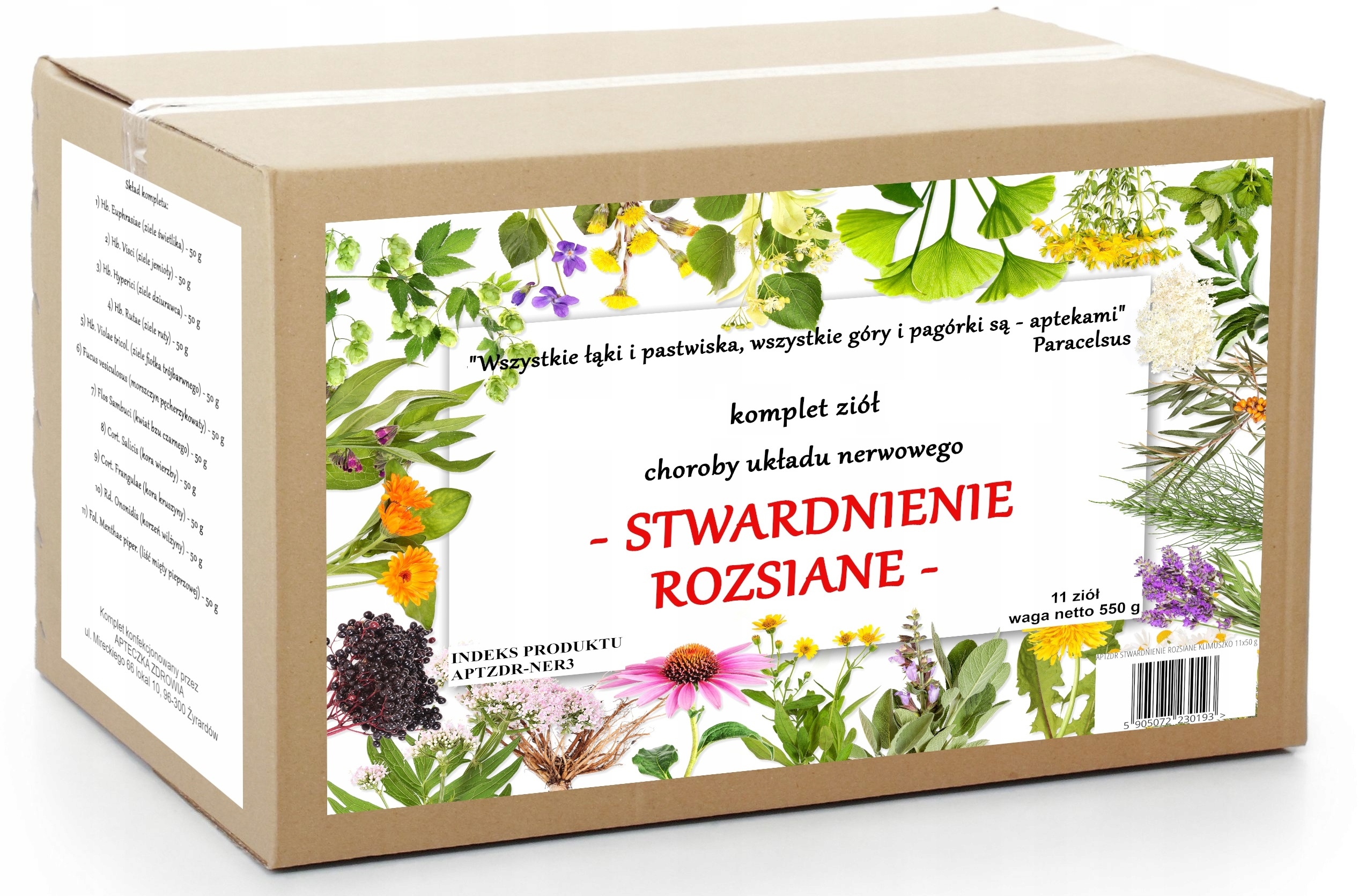 Stwardnienie Rozsiane komplet ziół na Sm 550 g tradycyjna receptura