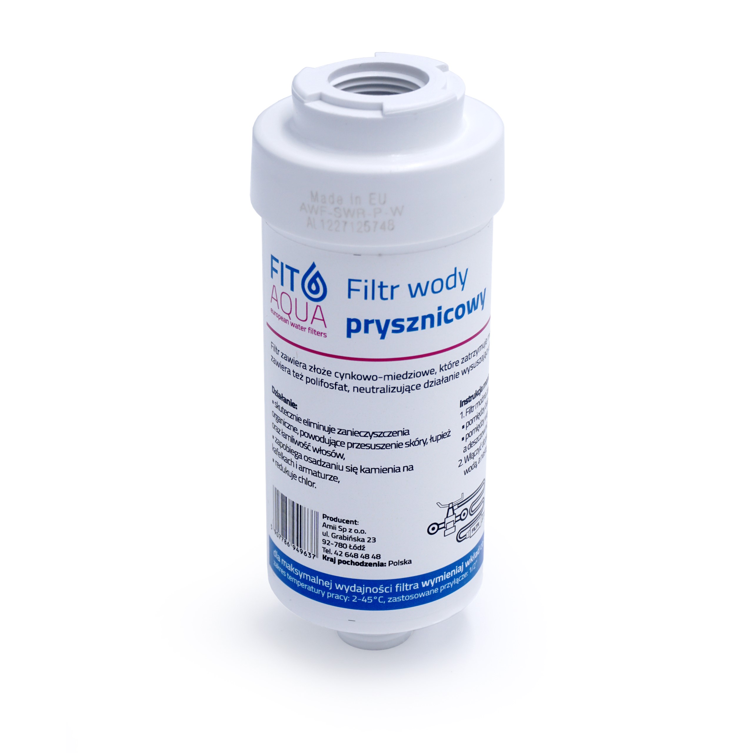 

Awf-swr-p FITaqua filtr wody prysznicowy Kdf