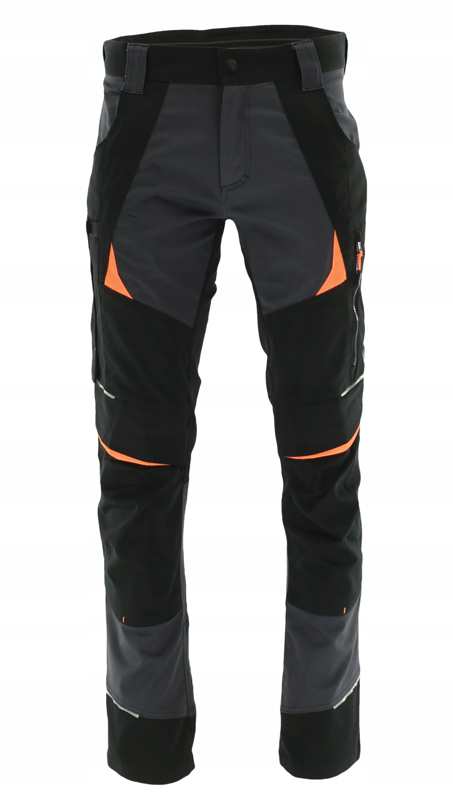 Spodnie robocze do pasa Cottonflex Sara Pomarańczowe odblaskowy 62 XXL