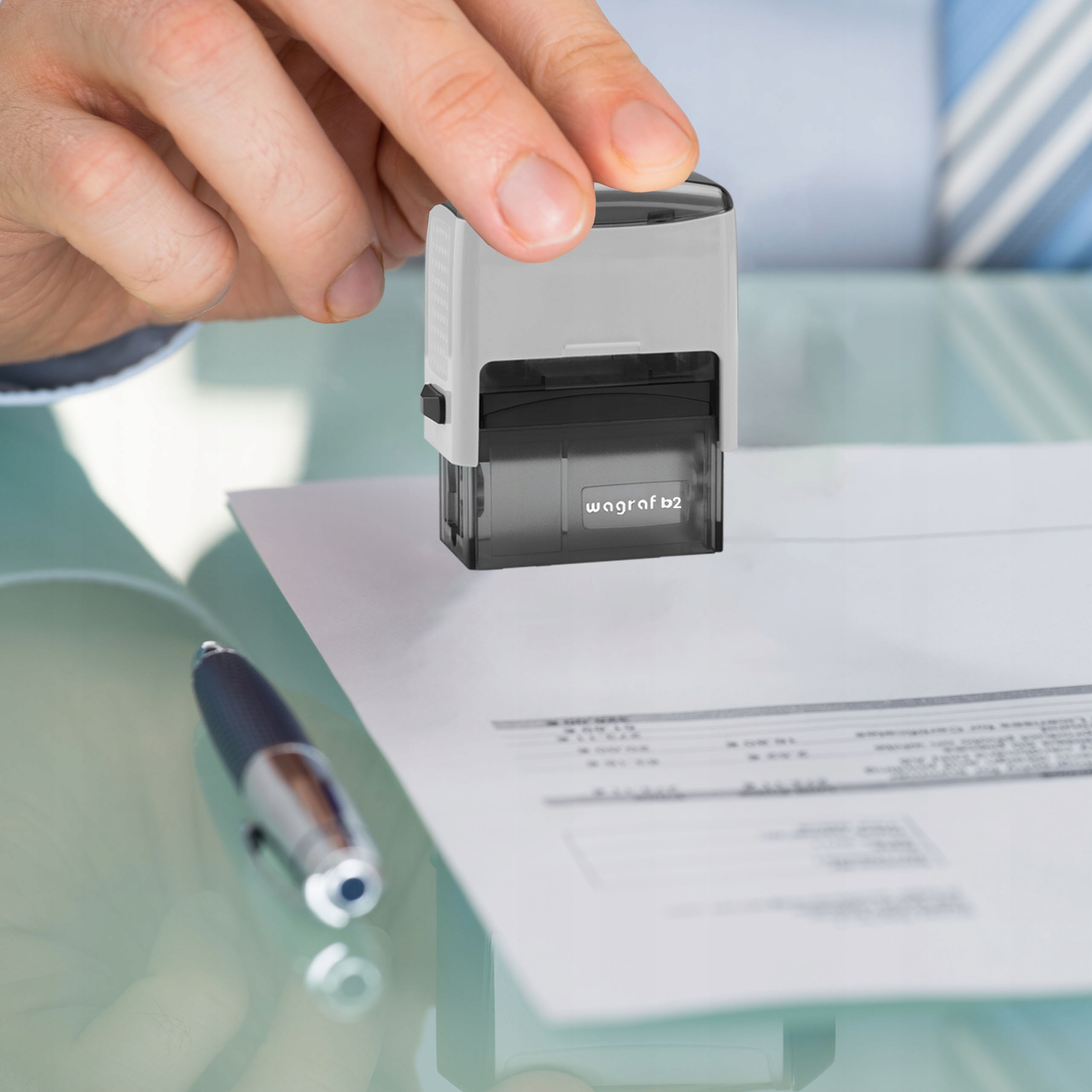 PIECZĄTKA WAGRAF B2s DO 4 LINII FIRMOWA IMIENNA BIUROWA PROJEKT + GUMKA Kod producenta B2SJS