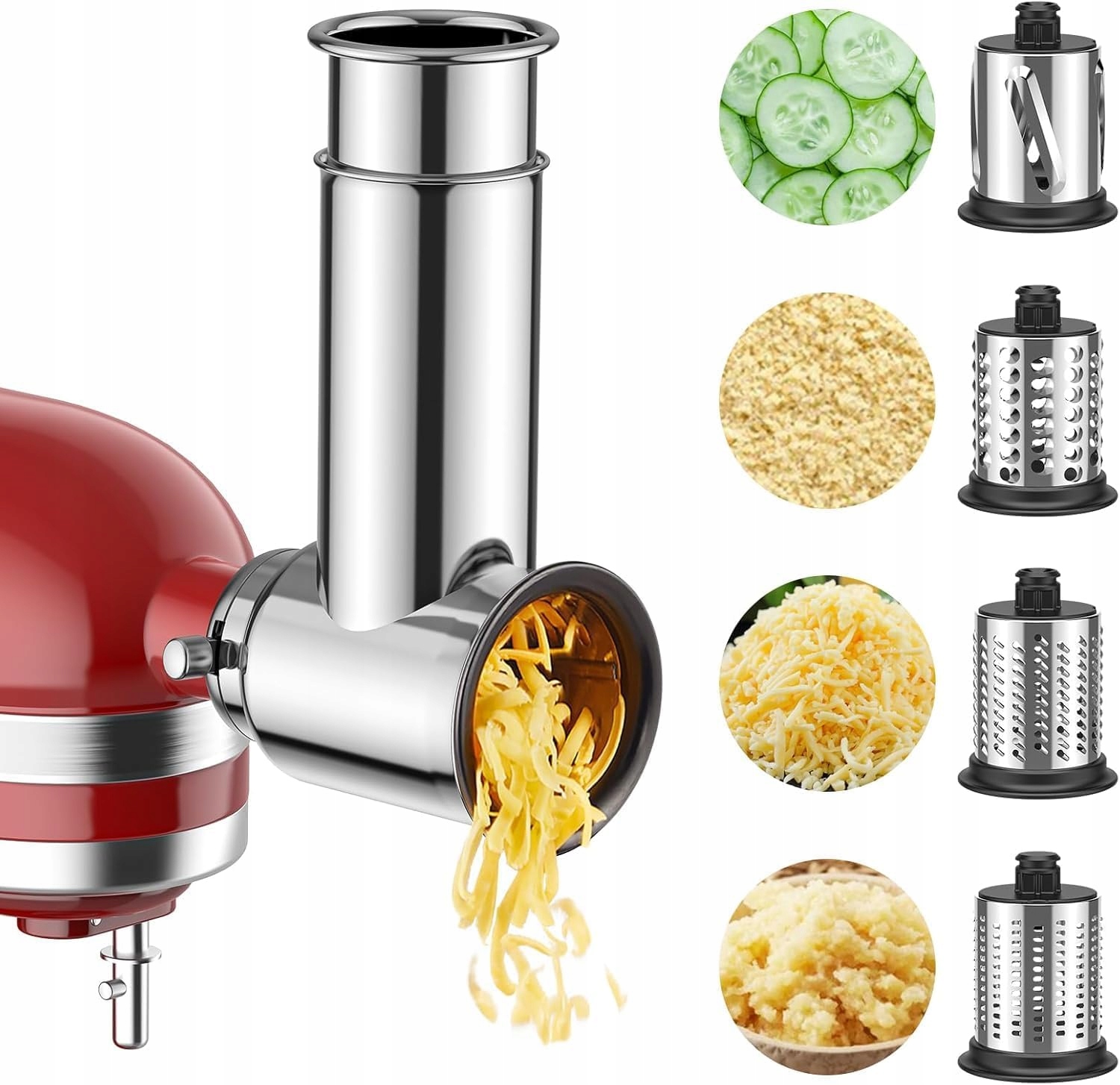 Cofun Krajalnica do Warzyw do KitchenAid Tarka do Sera Stal Nierdzewna