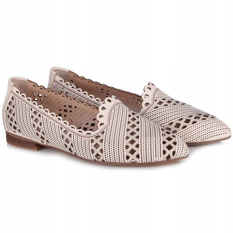 Dámské ažurové mokasíny Bombonella 10T 010.1692 02 T Khv Kůže Vel. 37