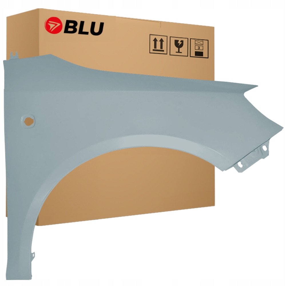 Blu Blatník Škoda Fabia 2 5J Roomster 9154 pravý stříbrný 07-15 přední pozink