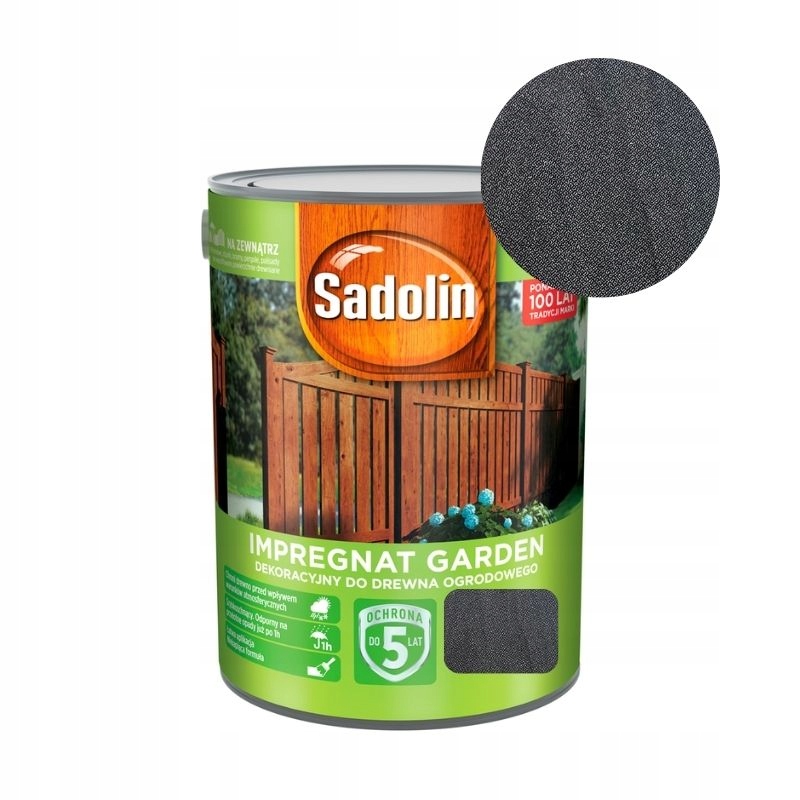 SADOLIN Impregnat Garden antracytowy 5L
