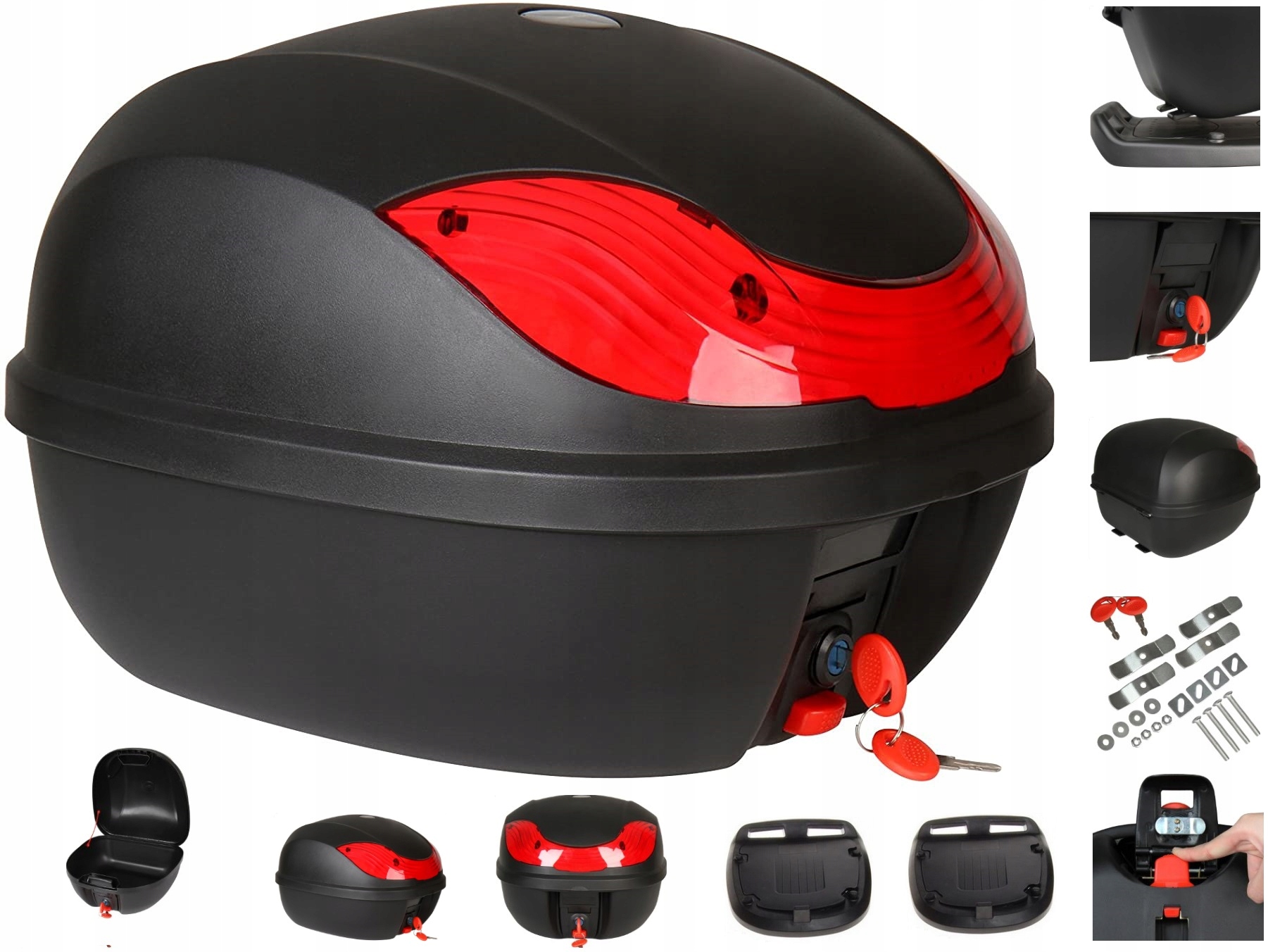 

Nowy Kufer Na Skuter Motocykl 36 L Na 1 Kask