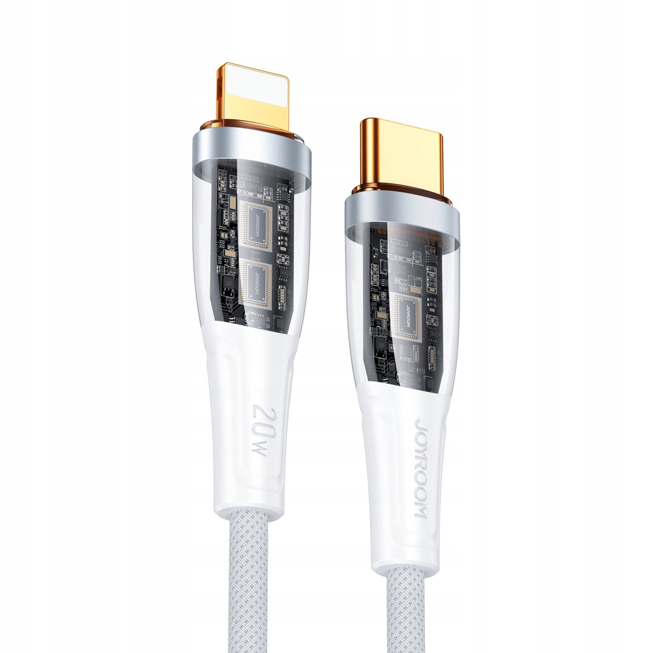 Joyroom kabel szybko ładujący z inteligentnym wyłącznikiem Usb-c Lightnin