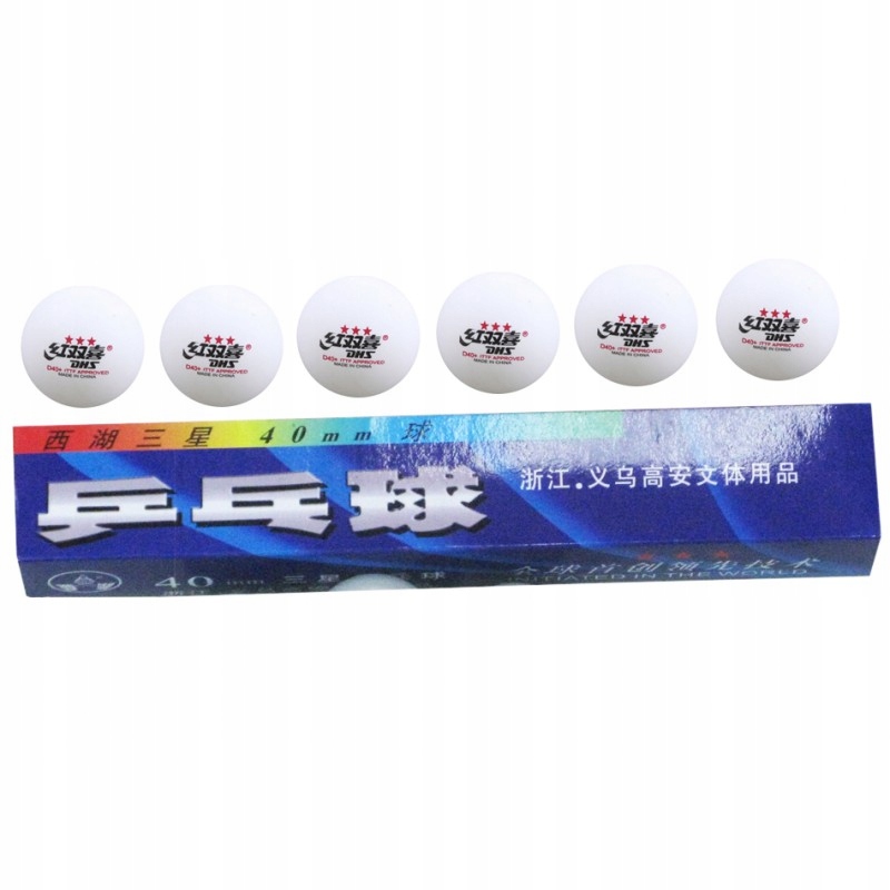 PIŁKI DO PING PONGA TENIS STOŁOWY BIAŁE 6SZT