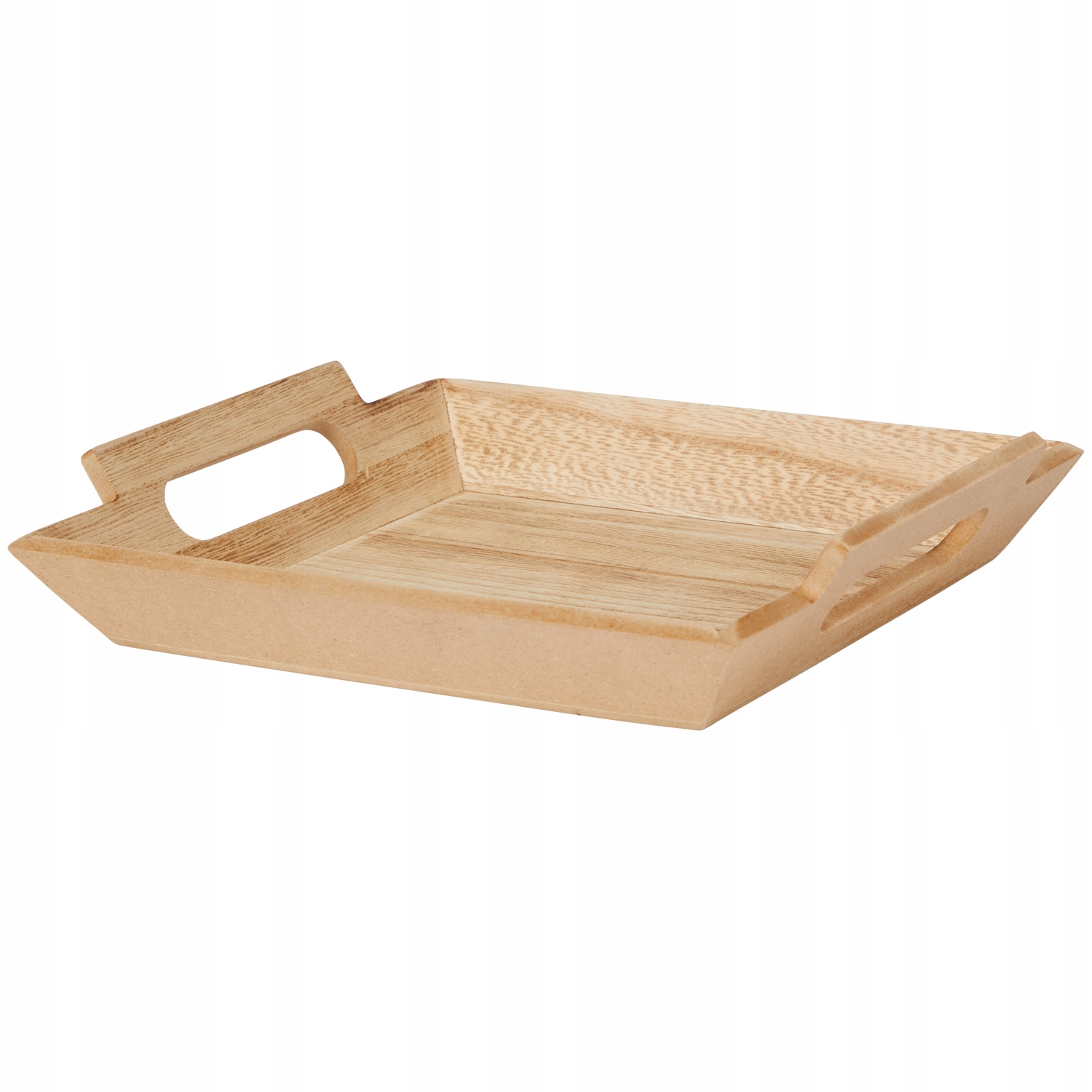 

Mini taca drewniana dekoracyjna beżowa 23,5 x 20