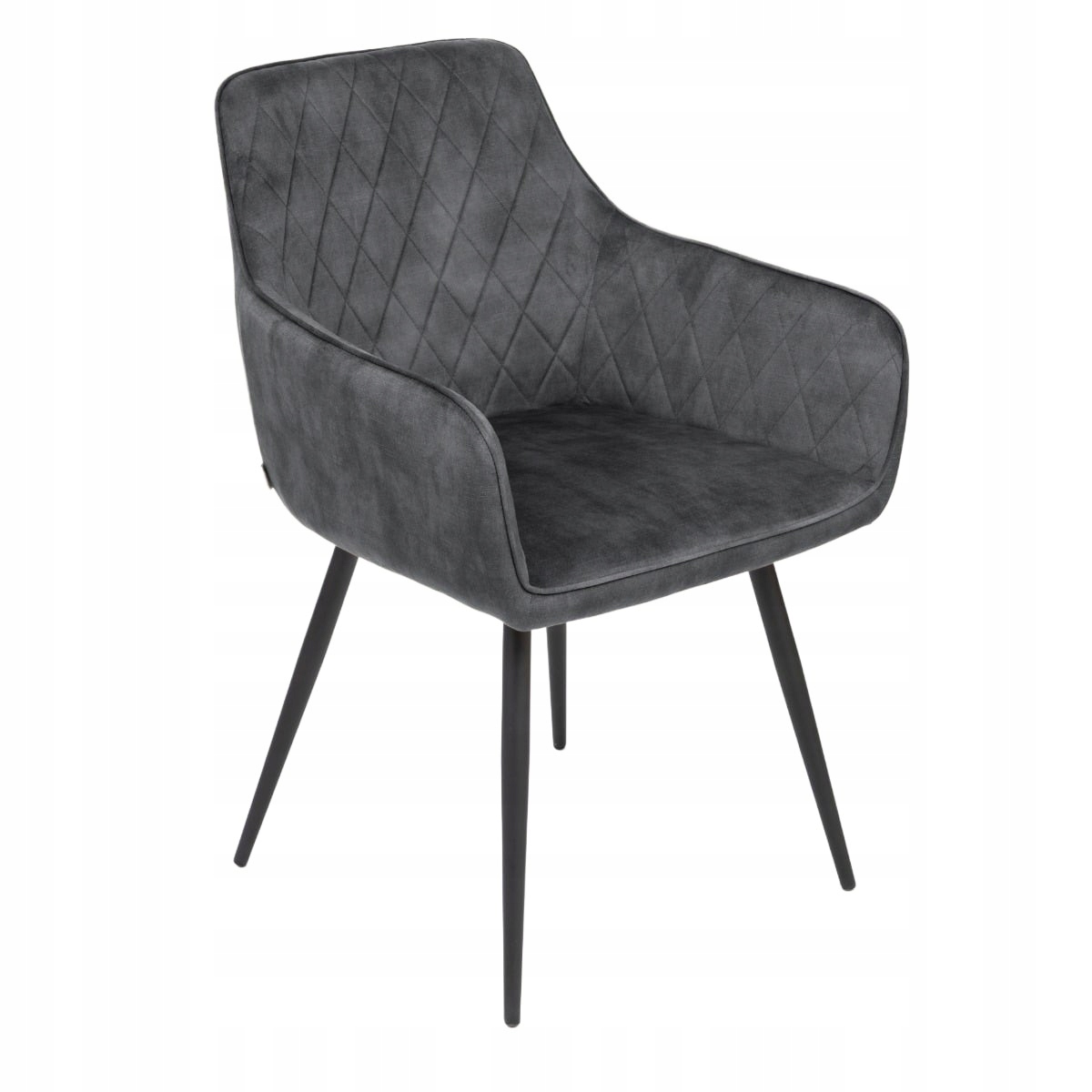 Křeslo Satori grafitové do jídelny obývacího pokoje čalouněné kovovou konstrukcí Homla