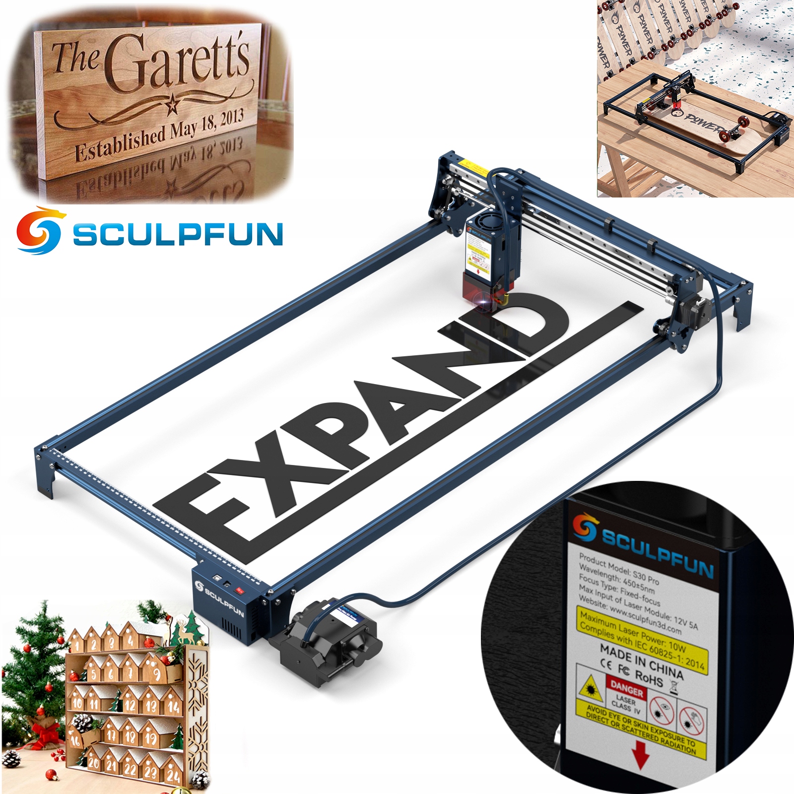 

Grawer laserowy Sculpfun S30 Pro 935mm*400mm