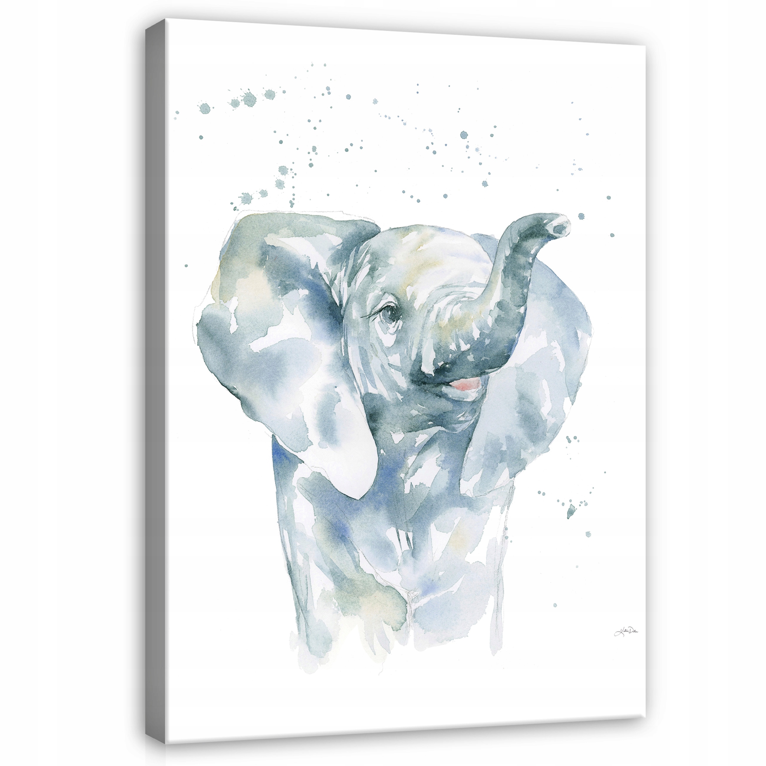 Obraz Pro Děti Akvarel Slon na plátně 120x80