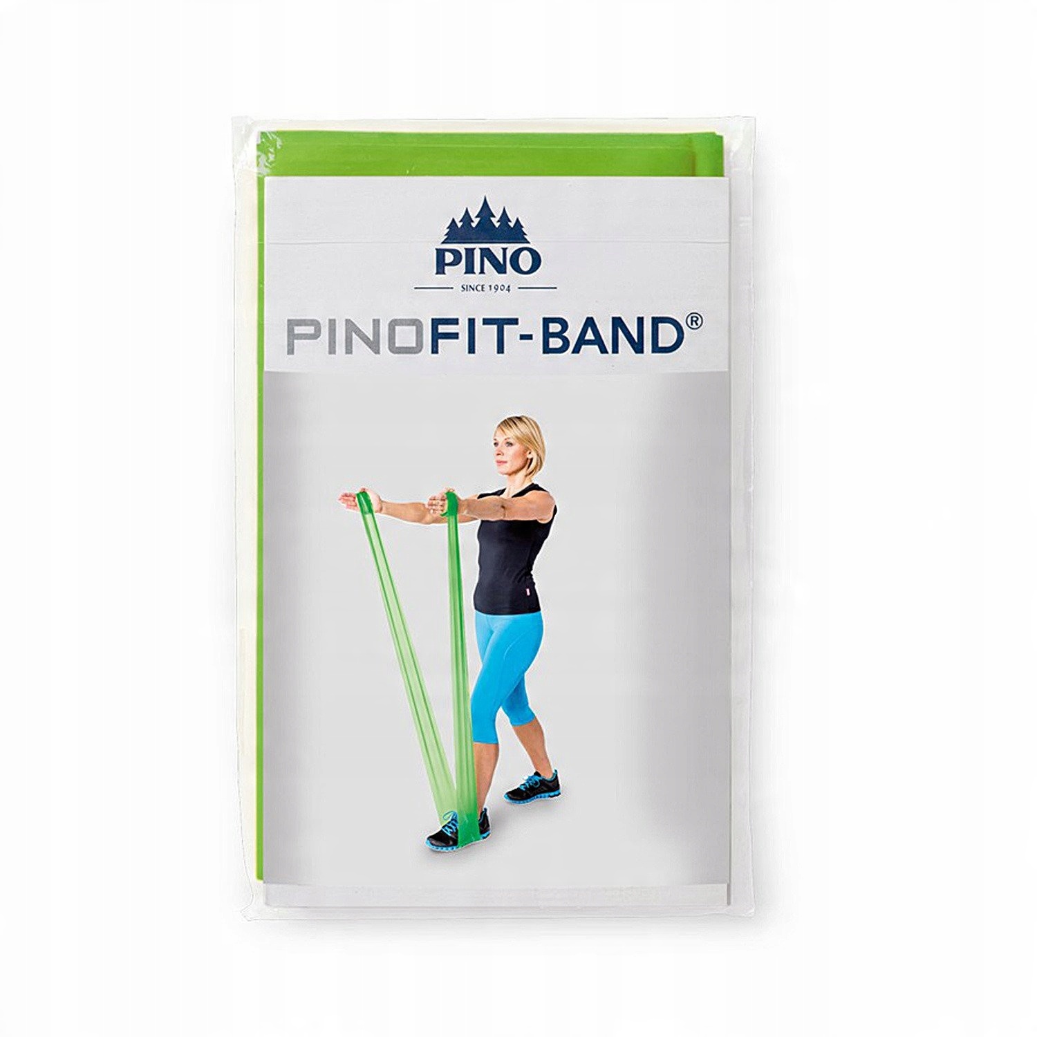 

Guma do ćwiczeń Taśma Pinofit Band limonkowa 2 m