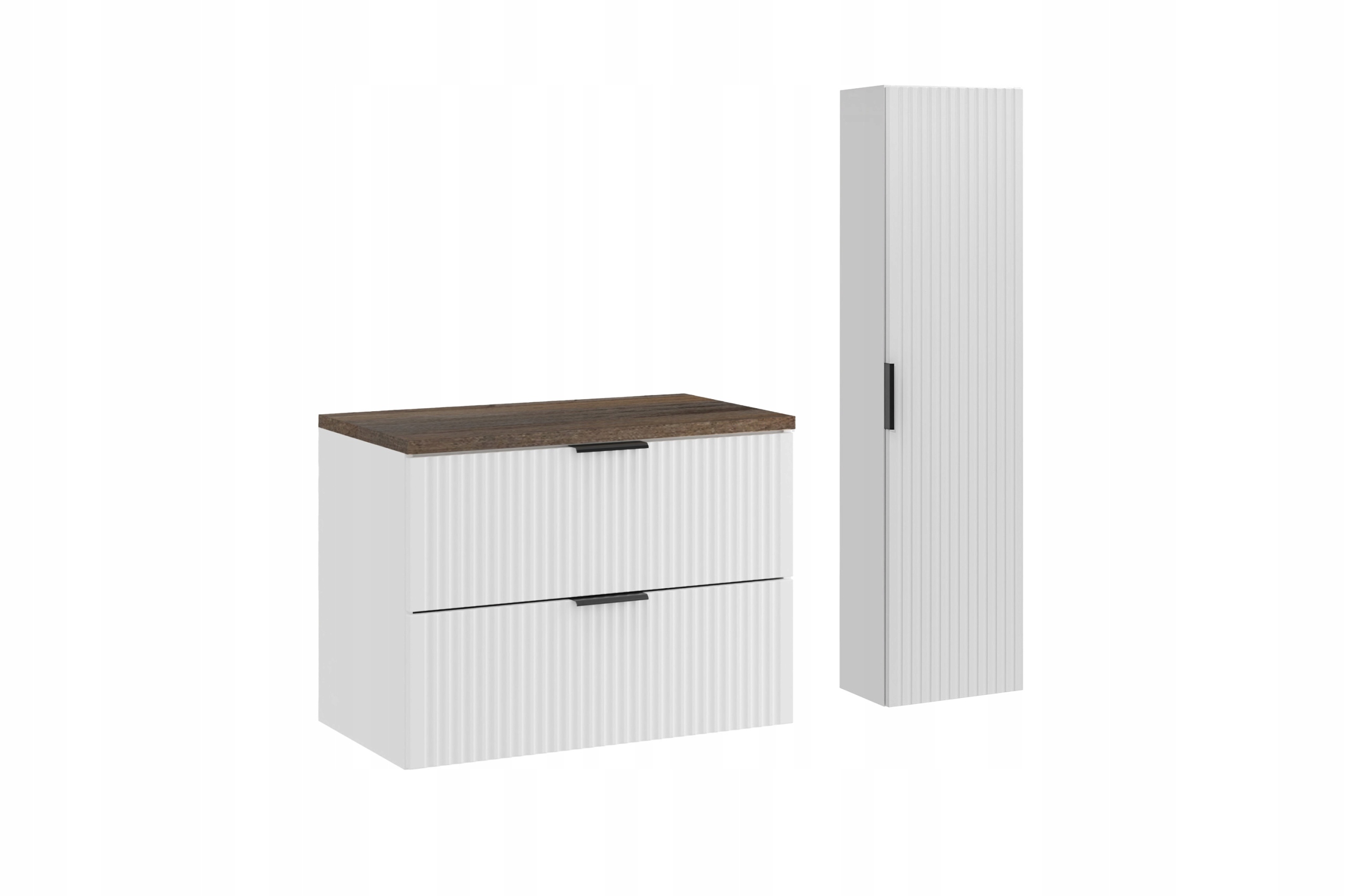 Nábytková sestava 80 cm s deskou a vysokou skříňkou