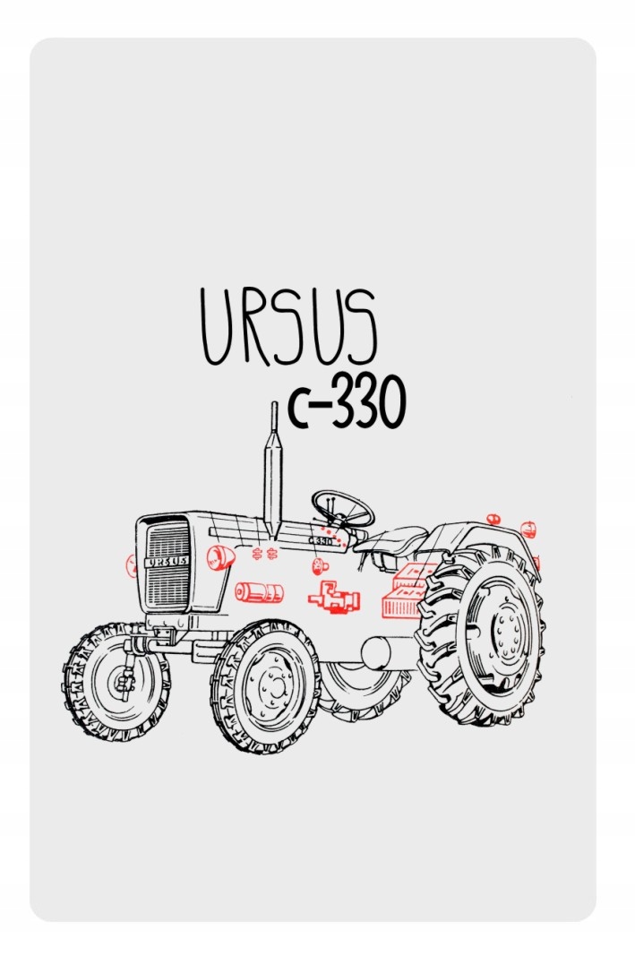 

Magnes na lodówkę Ursus c-330 traktor rolnik