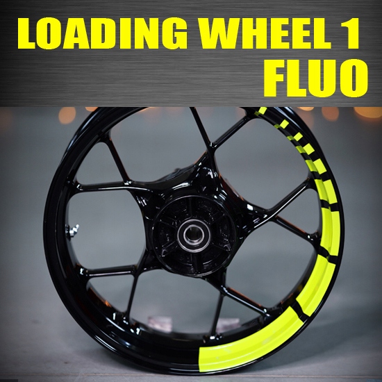 Loading Wheel 1 Fluo Samolepky na pásky kol, ráfky, rámy motocyklů pro Suzuki