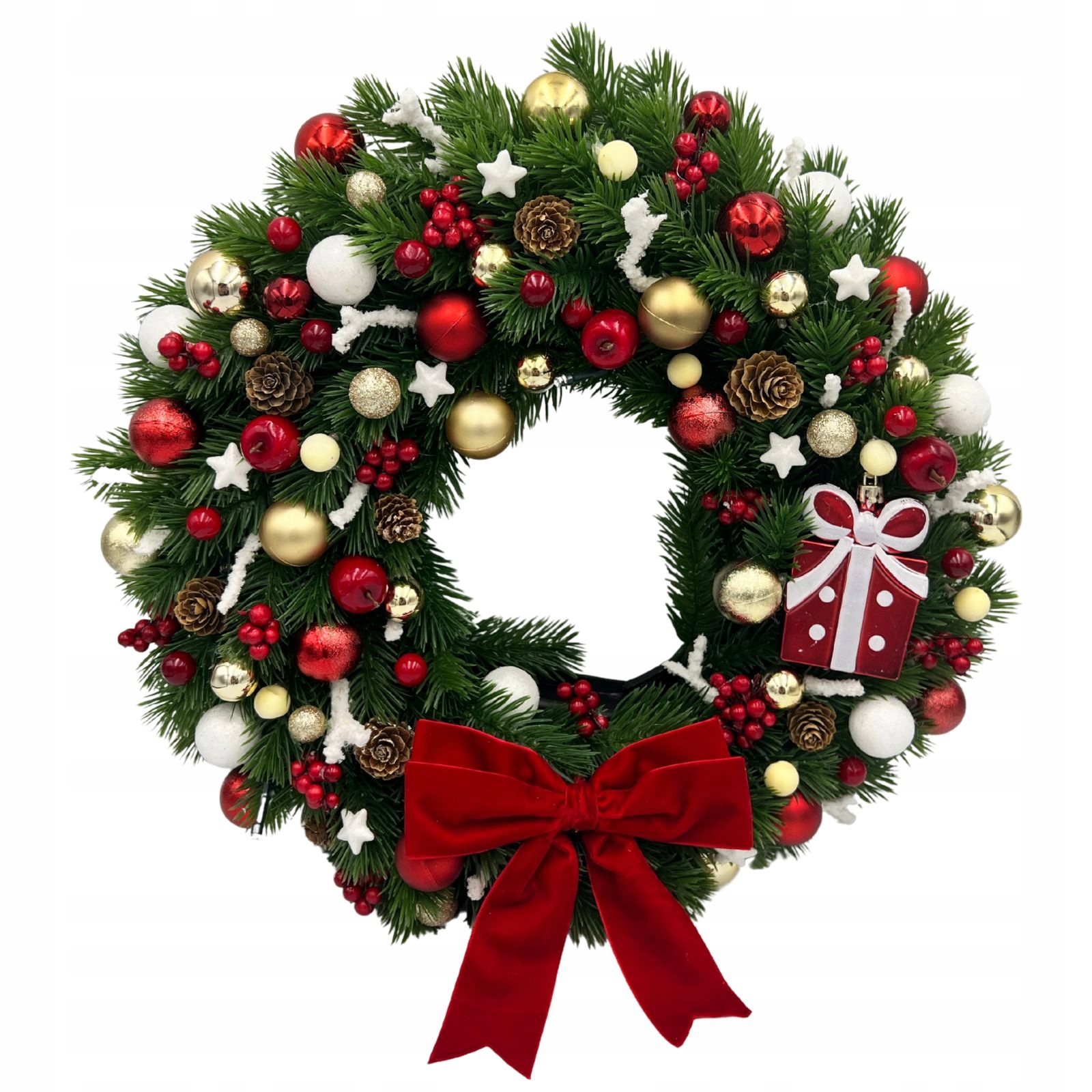 Venček Vianočný Na Dvere S Led Dekorácia Ručne Vyrobený