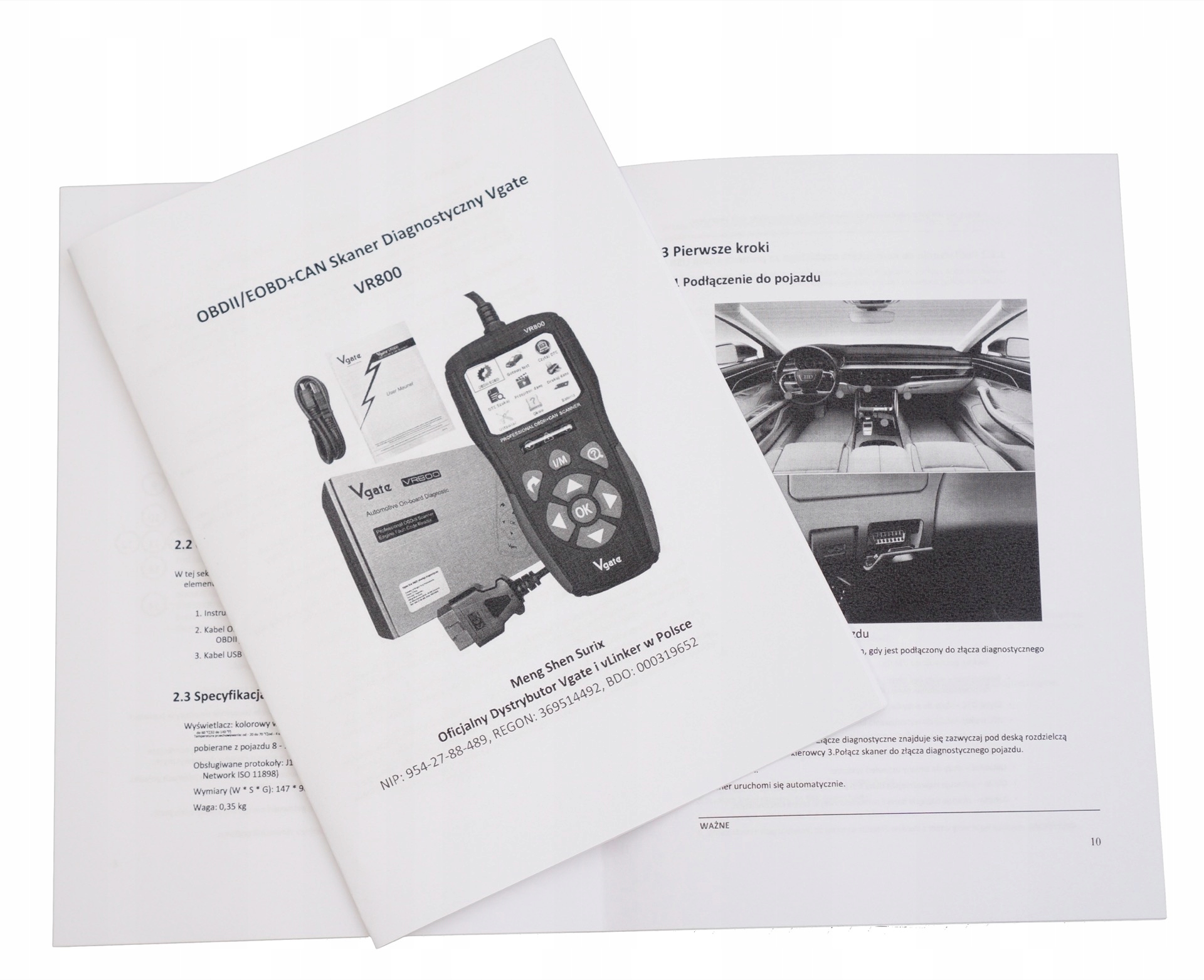 Vgate VR800 Komputer Interfejs Diagnostyczny Obd2 Marka Vgate